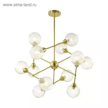 Люстра EVERLY 12x40Вт E14 золото