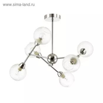Люстра Everly, 6x40Вт E14, цвет хром