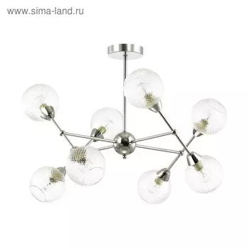 Люстра Everly, 8x40Вт E14, цвет хром