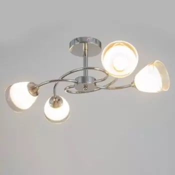 Люстра "Ева" 4х60Вт Е27 хром 60х34х27см