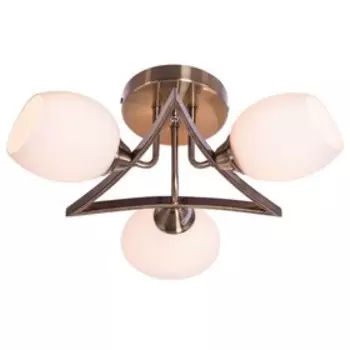 Люстра еврокаркас Триада 3х60W E27 античная бронза 40х40х20 см