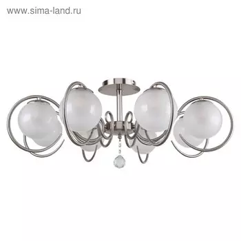 Люстра Fabbio, 8x40Вт E14, цвет никель