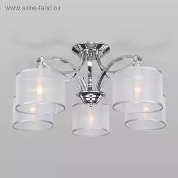 Люстра Fabiola, 5x40Вт E14, цвет хром