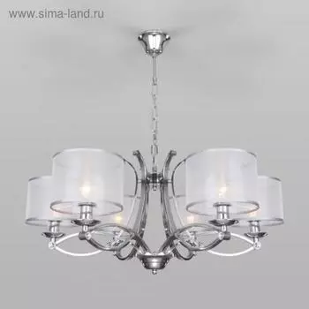 Люстра Fabiola, 6x40Вт E14, цвет хром