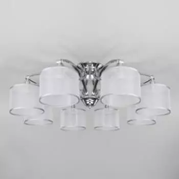 Люстра Fabiola, 8x40Вт E14, цвет хром