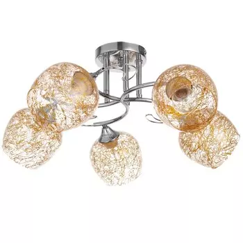 Люстра "Факт" 5Х60Вт Е27 хром 50х50х24см SVK