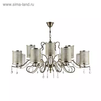 Люстра Faust 12x40Вт E14 античная бронза