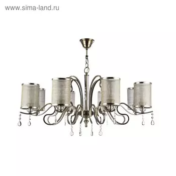 Люстра Faust 8x40Вт E14 античная бронза