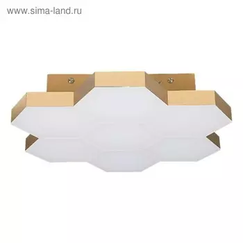 Люстра FAVO 35Вт LED 3000K сатин, золото 38x7,5см