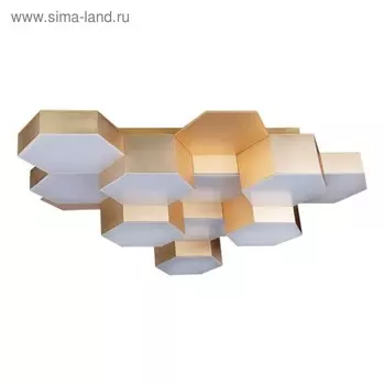 Люстра FAVO 60Вт LED 3000K сатин, золото 59x58x12см