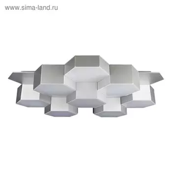 Люстра FAVO 80Вт LED 3000K серебро 64x59x12см