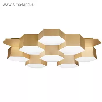 Люстра FAVO 80Вт LED 4000K сатин, золото 64x59x12 см