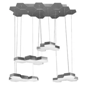 Люстра FAVO 80Вт LED 4000K серебро 33x92x150см