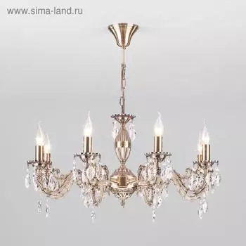 Люстра Favola, 8x60Вт E14, цвет бронза