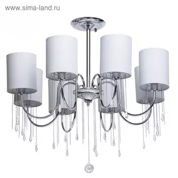Люстра «Федерика», 8x60Вт E14, хром