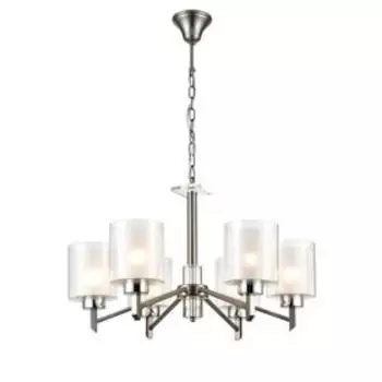 Люстра Felice, 6x60Вт E27 , цвет серый