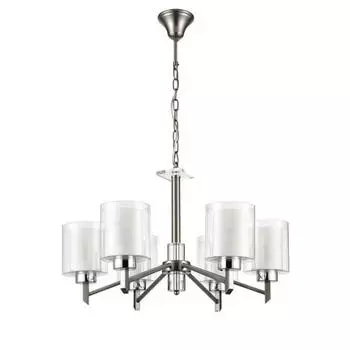 Люстра Felice, 6x60Вт E27 , цвет серый