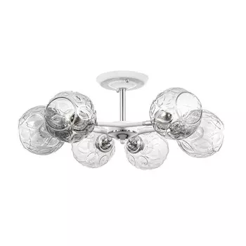 Люстра «Фернанда» 6хЕ27 40 Вт бело-хромовый 654426 см BayerLux