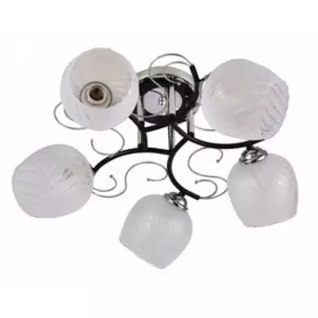 Люстра «Фифи», 60Вт, E27, цвет черный, серебро