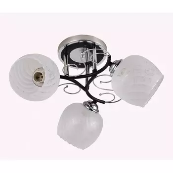 Люстра «Фифи», 60Вт, E27, цвет черный, серебро