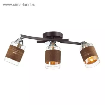 Люстра FILLA 3x60Вт E27 коричневый