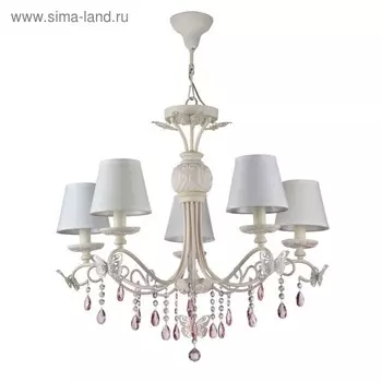 Люстра Fiona 5x40Вт E14 пастельно - розовый