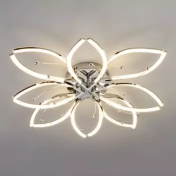 Люстра Fiona 96Вт LED 4200 К хром 76x76x16 см