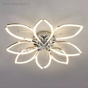 Люстра Fiona 96Вт LED 4200 К хром 76x76x16 см
