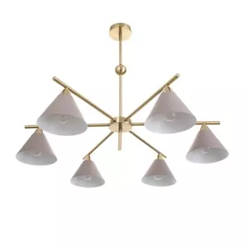 Люстра «Флинт» 6хЕ27 40 Вт кофе 868650 см