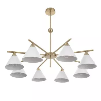 Люстра «Флинт» 8хЕ27 40 Вт белый 909050 см