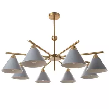 Люстра «Флинт» 8хЕ27 40 Вт серый 909050 см