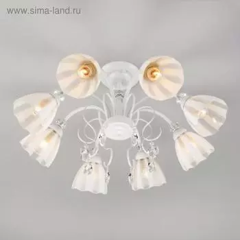 Люстра Floranse, 8x60Вт E27, цвет белый
