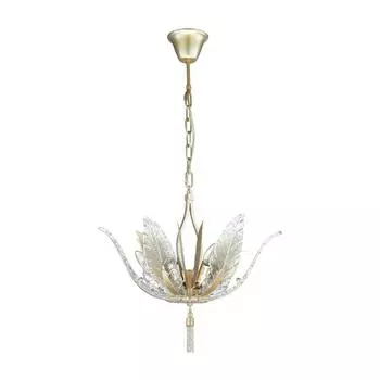 Люстра FLOWERI, 6x40Вт E14, цвет золото, IP20