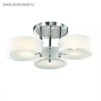 Светильник потолочный Evoluce. SL483.502.03. Foresta. 3х60 Вт, E27, 60х60х20 см, цвет хром