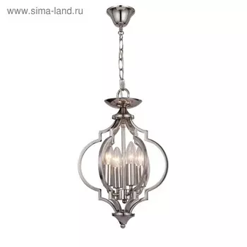 Светильник подвесной St Luce. SL361.103.04. Foriate. 4х60 Вт, E14, 28х28х43,5 см, цвет хром