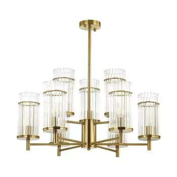 Люстра FORMIA, 9x60Вт E14, цвет бронза, IP20