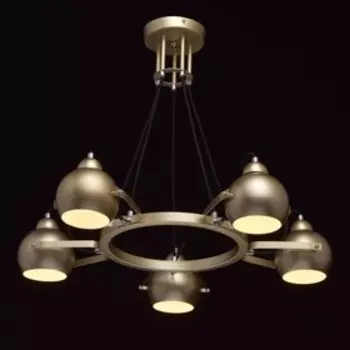 Люстра "Формула", 5x40Вт E14, цвет золото, хром