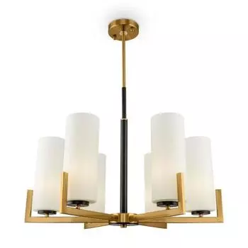 Люстра Maytoni MOD089PL-06BS, 6хE27, 40Вт, 67х67х75,4 см, цвет чёрный и латунь