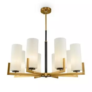 Люстра Maytoni MOD089PL-08BS, 8хE27, 40Вт, 76х76х75,9 см, цвет чёрный и латунь