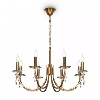 Люстра Forte, 8x40Вт E14, цвет золото