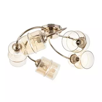 Люстра «Фокс» 5хЕ27 40 Вт золото 585827 см