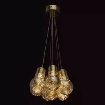 Люстра "Фрайталь", 53,9Вт LED 4000K 5390лм, цвет золото