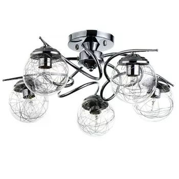 Люстра "Франни" 5хЕ27 40Вт серебро 60х60х28 см BayerLux