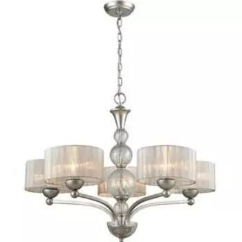 Люстра Friuli, 5x60Вт E27 , цвет серебро