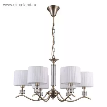 Люстра G11020/6AB WT, 6x40Вт E14, цвет бронза