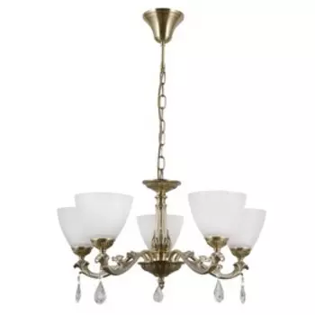 Люстра G11045/5AB WT, E27 5x40Вт, цвет бронза