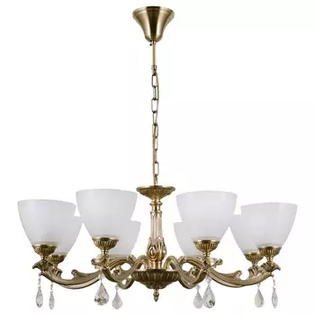 Люстра G11045/8AB WT, E27 8x40Вт, цвет бронза