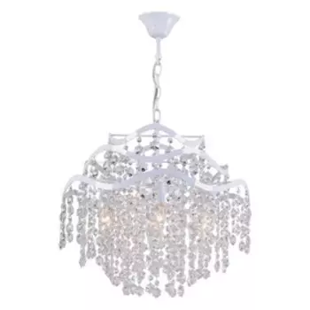 Люстра G21049/6+1WT CL, E14 7x40Вт, цвет белый, прозрачный