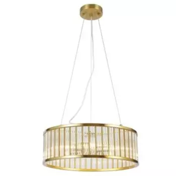 Люстра G21080/8COP+CL, E14 8x60Вт, цвет медь, прозрачный