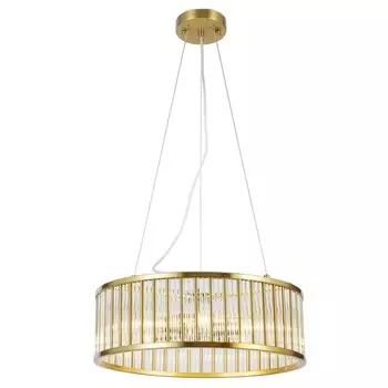 Люстра G21080/8COP+CL, E14 8x60Вт, цвет медь, прозрачный